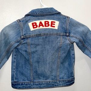 Ingrid & Isabel BABE Little Boys Blue Denim Button Down Jacket 3T